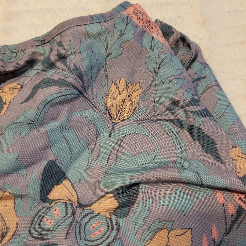 World Market Floral Butterfly Maxi Dress Flowy Boho Hippie - Picture 6 of 6